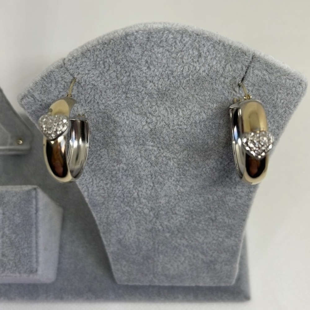 14k real gold hoops βand 925 inside the hoops